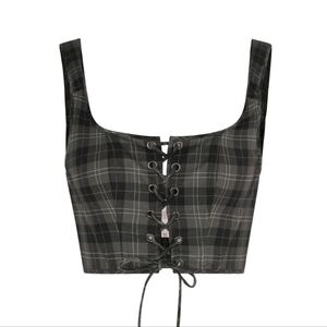 Selkie Granger Soft Corset (Black & Gray) - XL